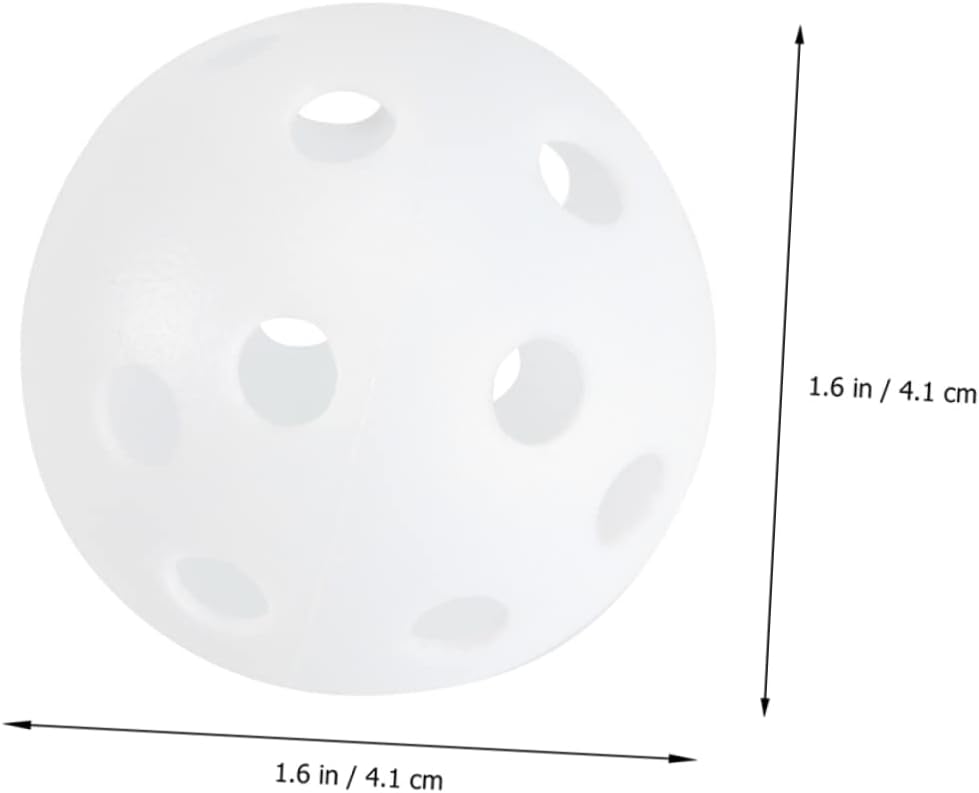 Anneome 50pcs Golf Ball Indoor Training Porous Biodegradable Golf Balls Indoor Golf Indoor Golf Balls Plastic Golf Balls Training Golfs Balls for Outdoor Balls for Golfing Training Outdoor