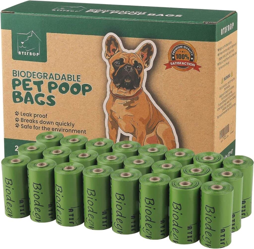 ATIFBOP Dog Poop Bags Biodegradable, Leak Proof Waste Bag Extra Thicken Dog Bags for Poop 360 Counts(Scented)