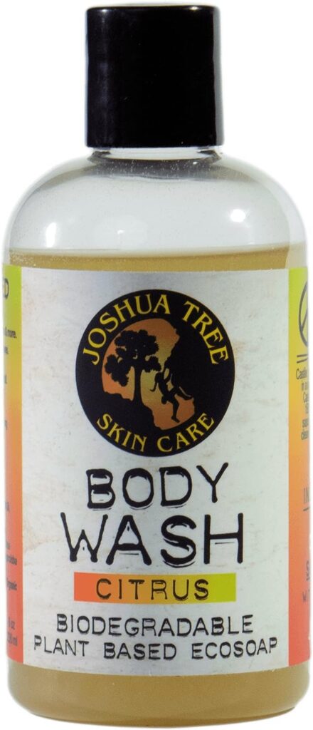 Joshua Tree 8 oz. Eco-Soap - Body Wash, Shampoo - Biodegradable Plant-Based Soap with Organic Ingredients (Citrus)