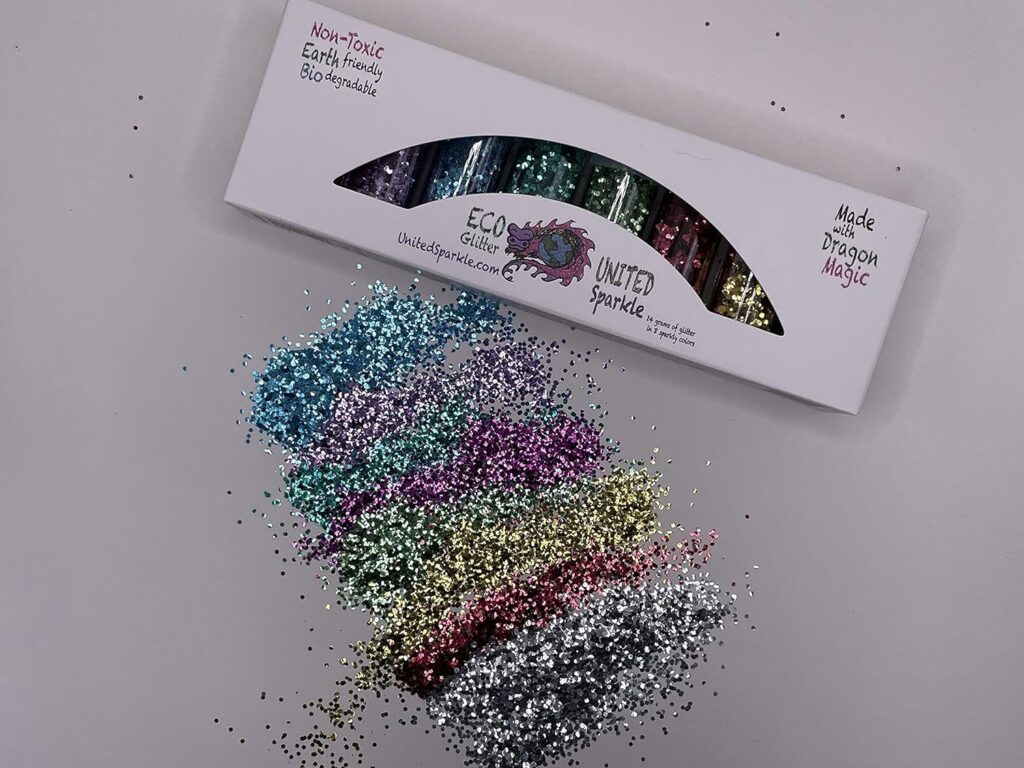 Unicorn Sparkle Association Chunky Biodegradable Eco Glitter for Crafts, Art, Makeup--Great for Kids and Fair Trade Too!