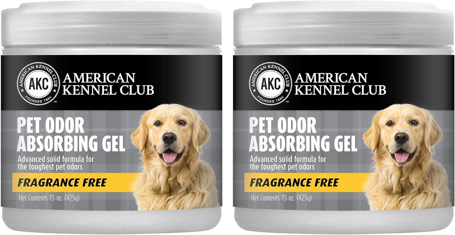 SMELLS BEGONE Pet Odor Absorber Gel - Air Freshener  Odor Eliminator - Formulated for The Toughest Pet Odors - Fragrance Free - 15 Ounce - 2 Pack